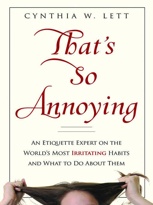 Cover image for That's So Annoying